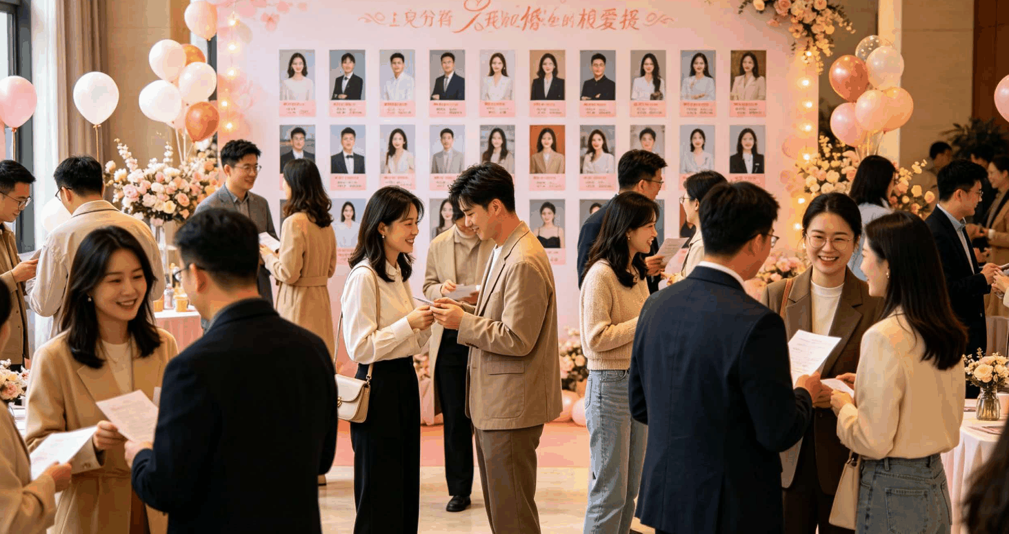 青年员工露营轻社交活动示意